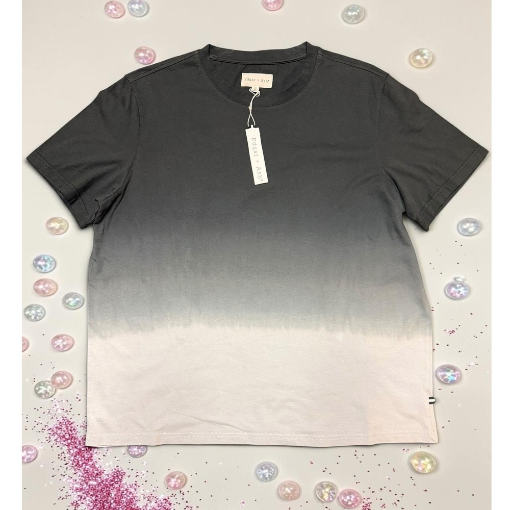 Edgar + Ash - Mens Grey White Short Sleeve T-Shirt - *NWT*